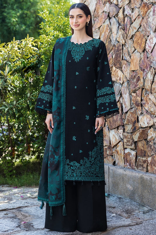 Premium Unstitched - Embroidered Lawn 3pc Suit