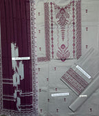 Jazmin - Premium Unstitched - Embroidered Lawn 3pc Suit