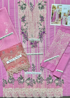 Elaf - Heavy Embroidered - Unstitched Lawn 3pc Suit