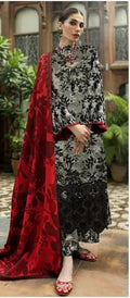 Unstitched - Linen 3pc Embroidered Suit