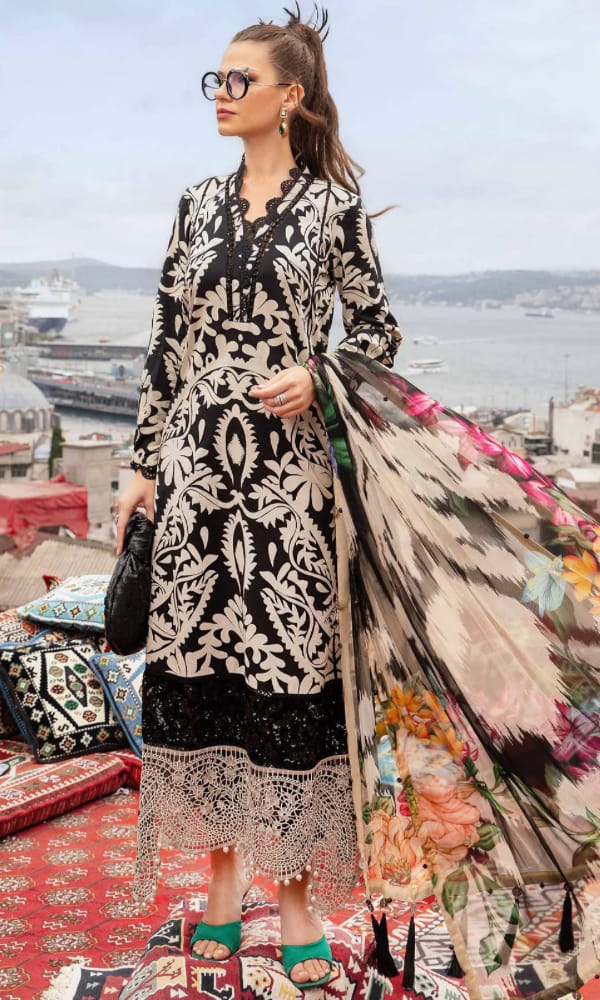 Unstitched - Khaddar 3pc Printed Suit