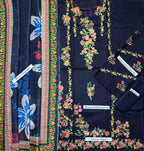 Aneela's - Heavy Embroidered - Unstitched Lawn 3pc Suit