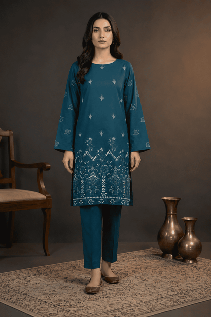 ZARYSH - Unstitched - Lawn 2pc Embroidered Suit