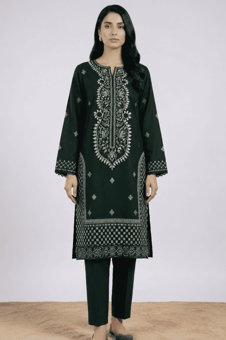 ZARYSH - Unstitched - Lawn 2pc Embroidered Suit