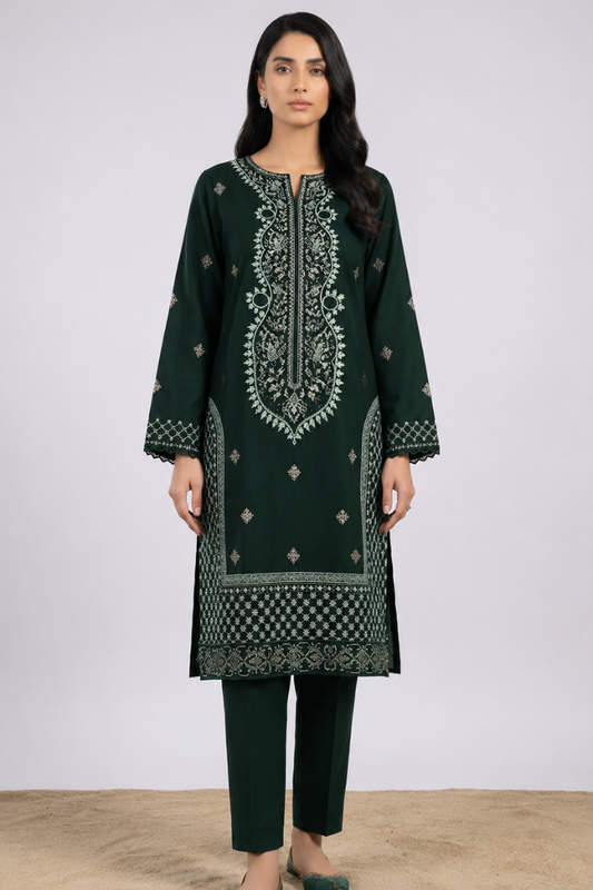 ZARYSH - Unstitched - Lawn 2pc Embroidered Suit