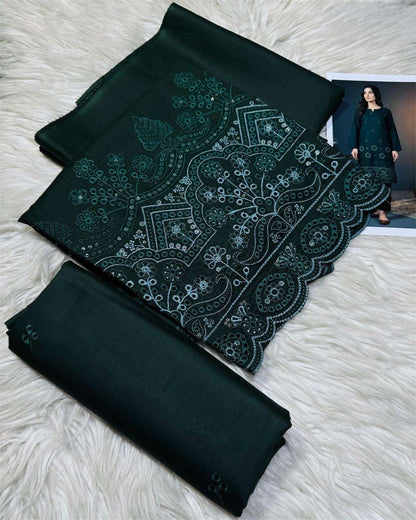 ZARYSH - Unstitched - Lawn 2pc Embroidered Suit