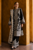 Hussain Rehar - Premium Unstitched - Embroidered Lawn 3pc Suit