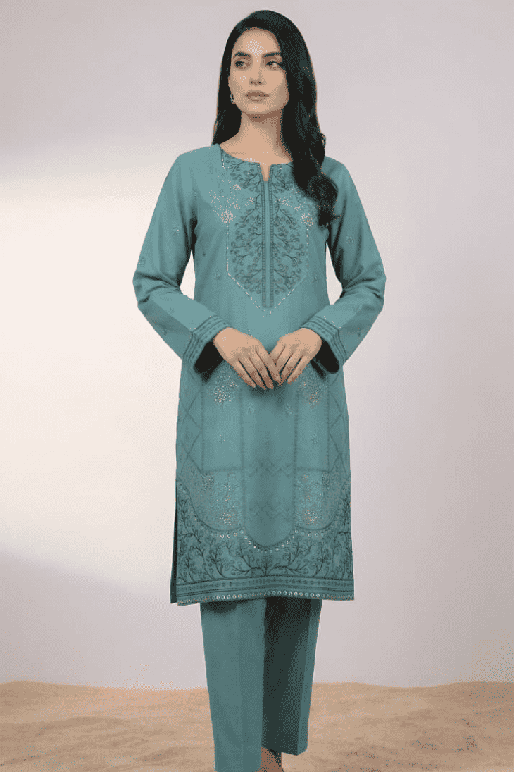 ZARYSH - Unstitched - Lawn 2pc Embroidered Suit
