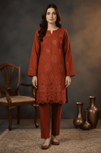 ZARYSH - Unstitched - Lawn 2pc Embroidered Suit