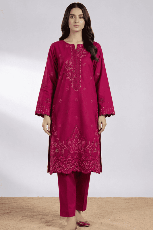 ZARYSH - Unstitched - Lawn 2pc Embroidered Suit