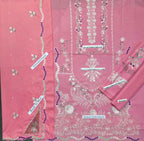 Aneelas - Heavy Embroidered - Unstitched Lawn 3pc Suit