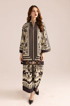 Unstitched - Silk 3pc Printed Suit