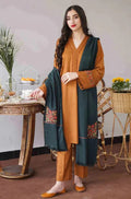 Asling Embroidered Unstitched Dhanak 3-Piece Suit