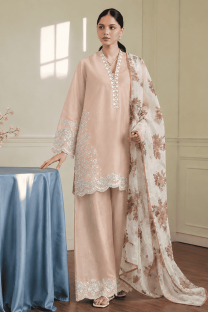 Zara - Premium Unstitched - Embroidered Lawn 3pc Suit