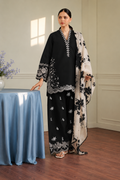 Zara - Premium Unstitched - Embroidered Lawn 3pc Suit